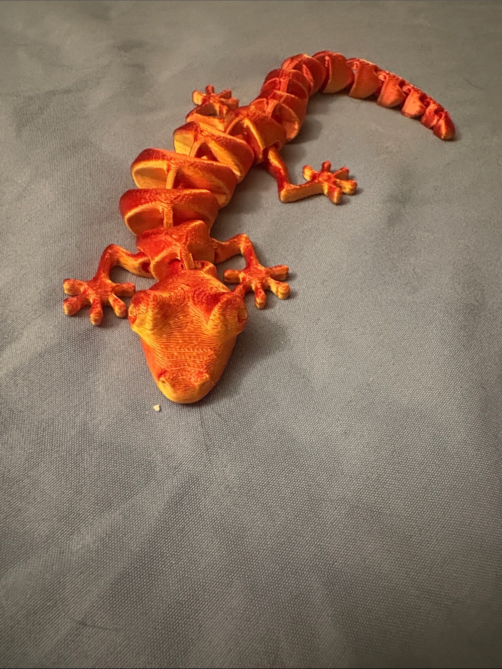 Orange Plush Gecko Toy - Kids Toy